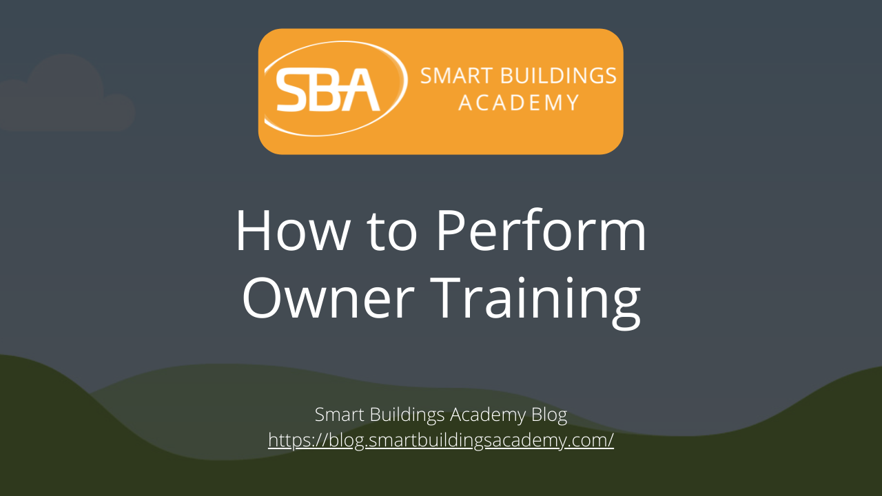 How to perform owner training